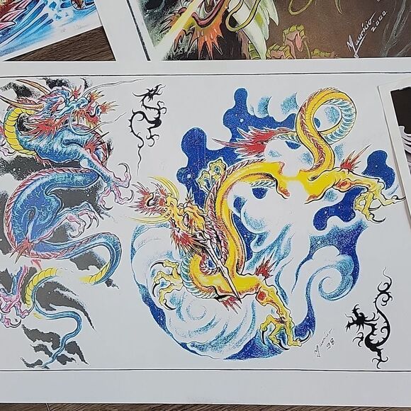 Tatoo flash art set of 15 - Picture 3 of 13